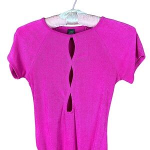 Wild Fable Hot Pink Bodysuit With Front Cut Outs